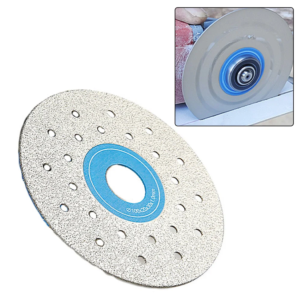 1PC 4inch Cutting Grinding Discs Vacuum Brazed Saw Blade Marble Tiles Cutting Blade Grinding Disc 100mm Circular Saws Polishing