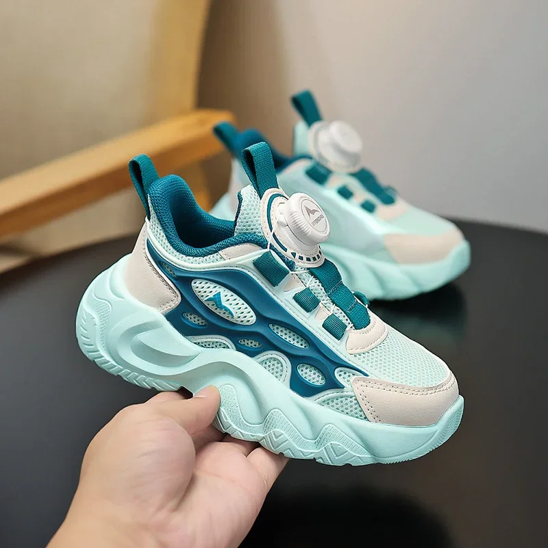 2024รองเท้ากีฬาสำหรับเด็ก, รองเท้าบาสเก็ตบอลกลางแจ้งระบายอากาศได้ดีรองเท้ากีฬาน้ำหนักเบาสำหรับเด็กผู้ชาย