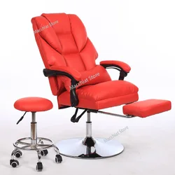 Reclinable Luxury Salon Chair Barbershop Portable Home Leather   Leg Protector Silla De Barbero Commercial Furniture