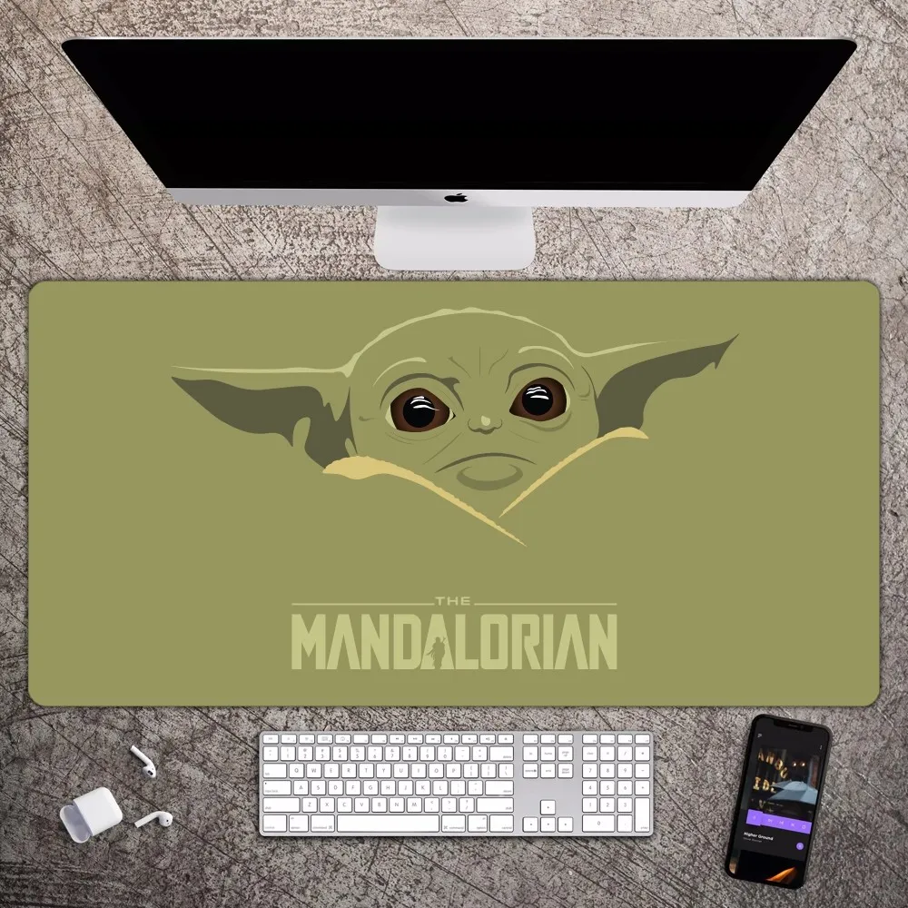 BEAST KINGDOM Yoda Star Wars Mandalorian Mousepad Large Gaming Compute Gamer PC Keyboard Mouse Mat