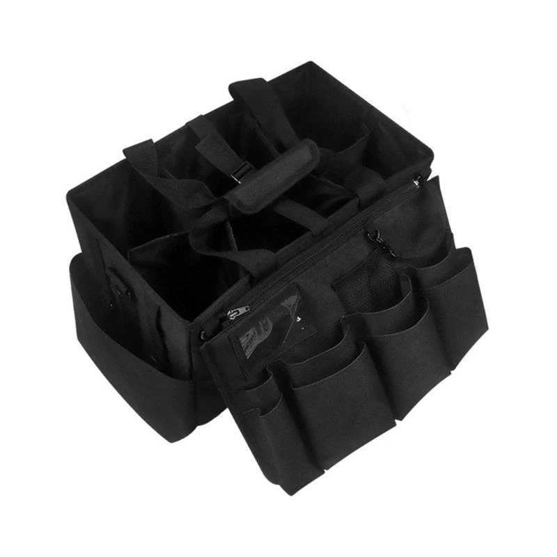 J0MC Cleaning Supply Storage Utility Organizers With Compartments, Detailing Bag Adjustable Shoulder Strap For Home Auto Care