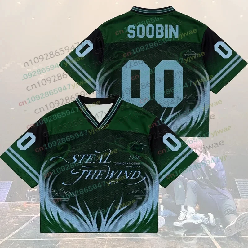 Kpop-Konzert „Steal The Wind“ Welttournee Mesh-Jersey Geschenk für Fans Yeonjun Soobin Fan-Geschenk Herbst Streetwear Damen- und Herrenbekleidung – Detail 11