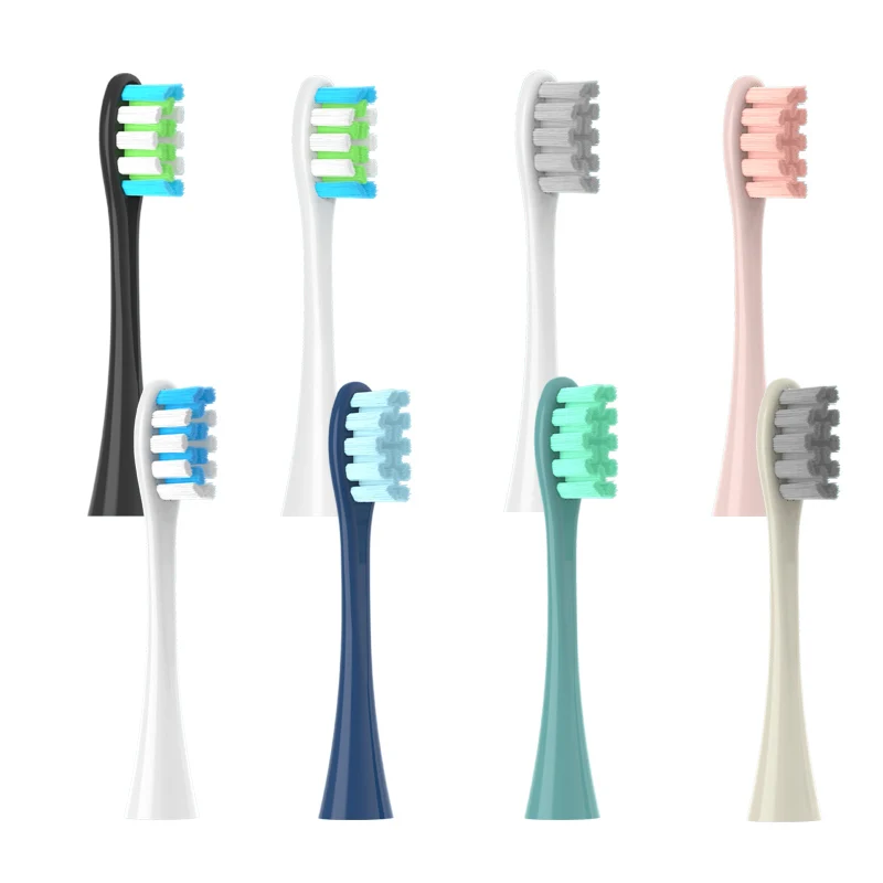 4 قطعة رؤوس فرشاة الاستبدال لـ Oclean X/ X PRO/ Z1/ F1/ One/ Air 2 /SE فرشاة أسنان كهربائية بالموجات الصوتية دوبونت فوهات شعيرات ناعمة