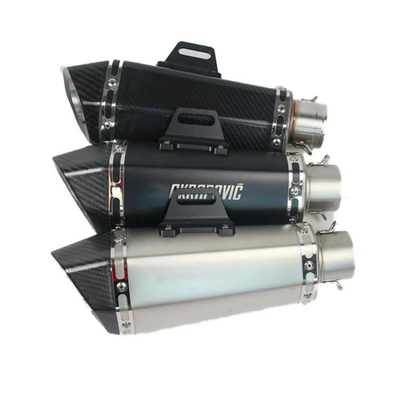 

Carbon Fiber Pattern Escapes Para Motos motorcycle exhaust muffler for XMAX125 ZX25R RSV4 MT09 TMAX CRF CB CG MOT with DB Killer