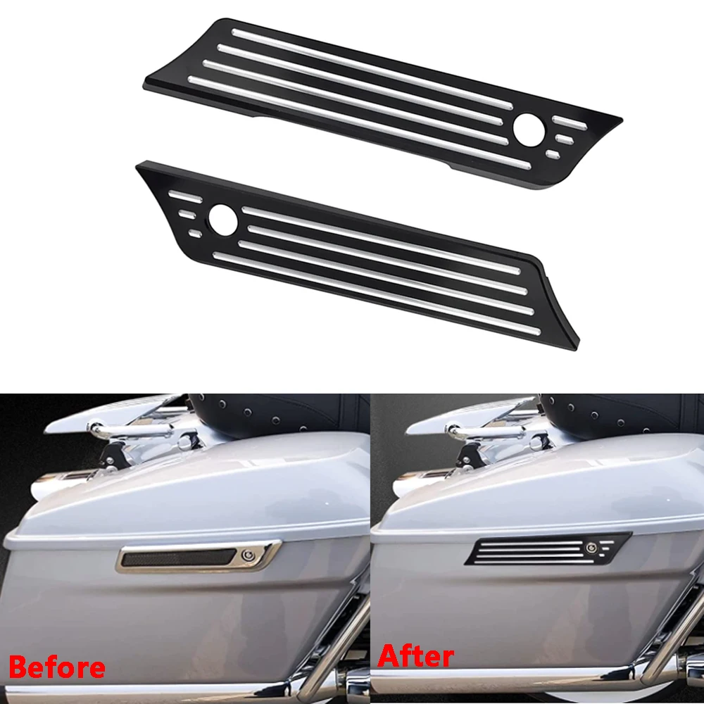 

New Saddle Bag Latches Covers Fit for Harley Davidson Touring Electra Glide Ultra 2014-2023