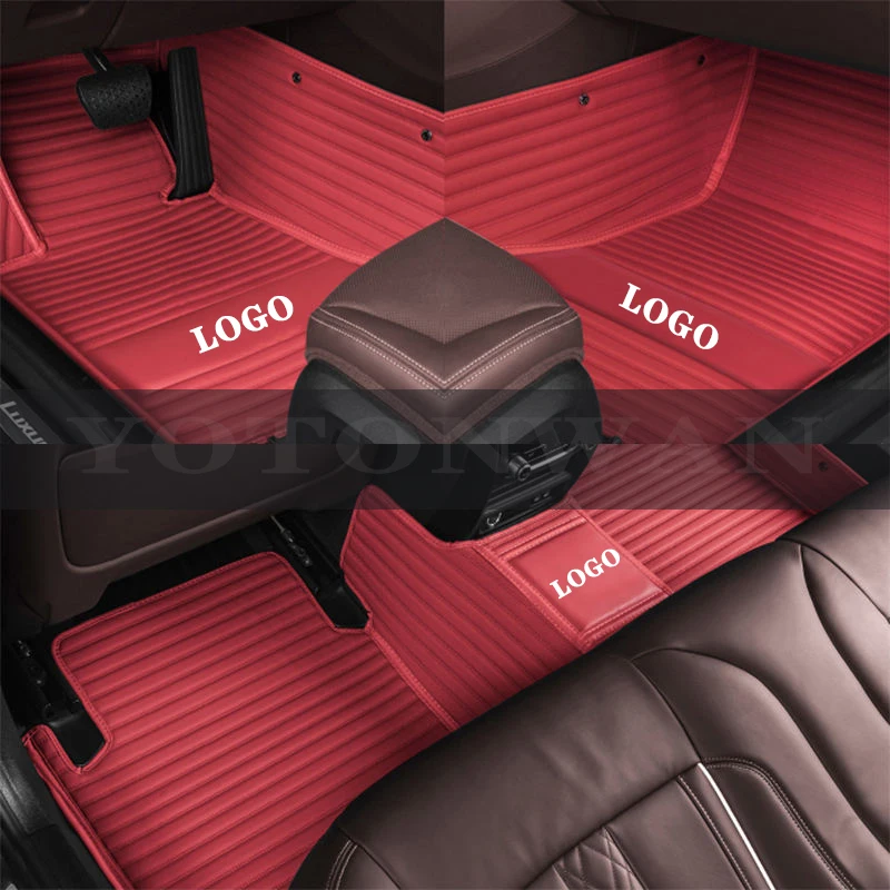 

YOTONWAN Luxury 7D Custom Leather Logo Car Floor Mat For Borgward All Model BX7 BX5 Car Styling Auto Accessories Carpet Cover