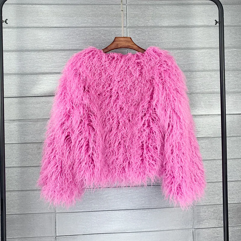 DEAT Fur Imitation Fur Coat Korean Version Pure Color Beach Wool Women's Short Coat Straight 2026 Winter Wram Jackets 11A06487