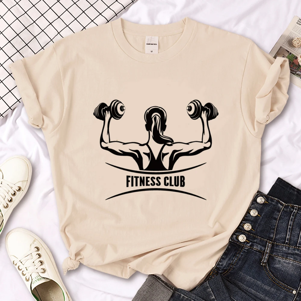 

Fitness Tee women funny Japanese Tee girl y2k comic graphic clothing