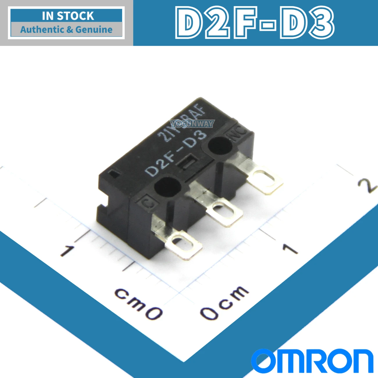 10Pcs-100Pcs D2F-D3 New Original Micro Switch OMRON Grey Dot Limit Switch Mouse Button Repair Wholesale