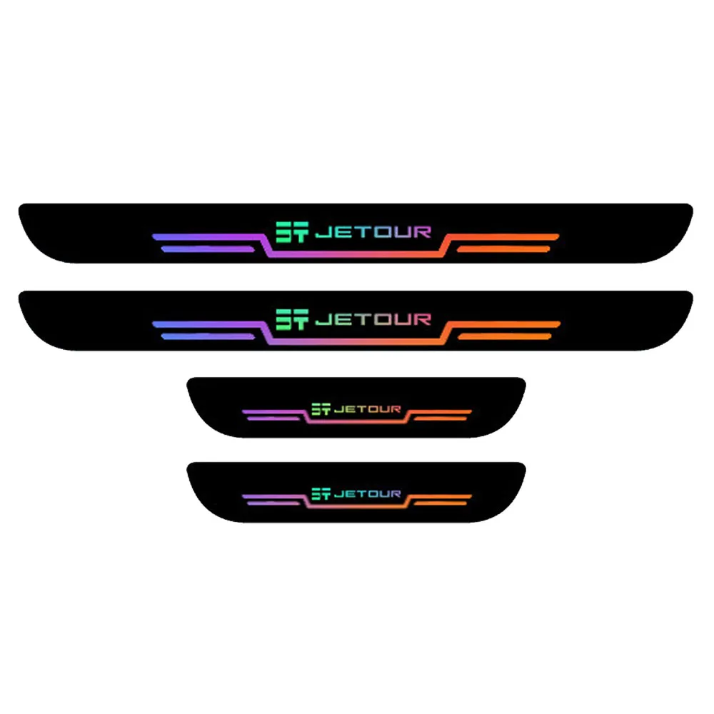 Fit For JETOUR G700 2025-2026 Glow in the Dark Door Sill Scuff Plate Anti-Scratch Protector Stickers Custom Auto Accessory
