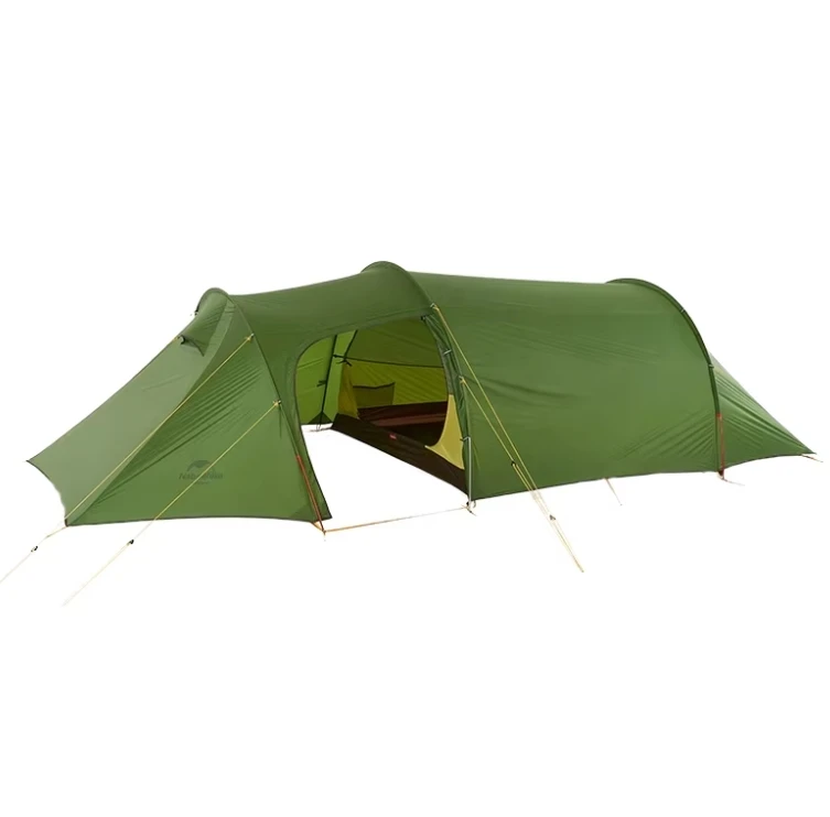 2026 1-2 Person 20D Silicone Nylon Tunnel Tent Double Layer Waterproof Large Vestibule Aluminum Pole Camping Tentpromote sales