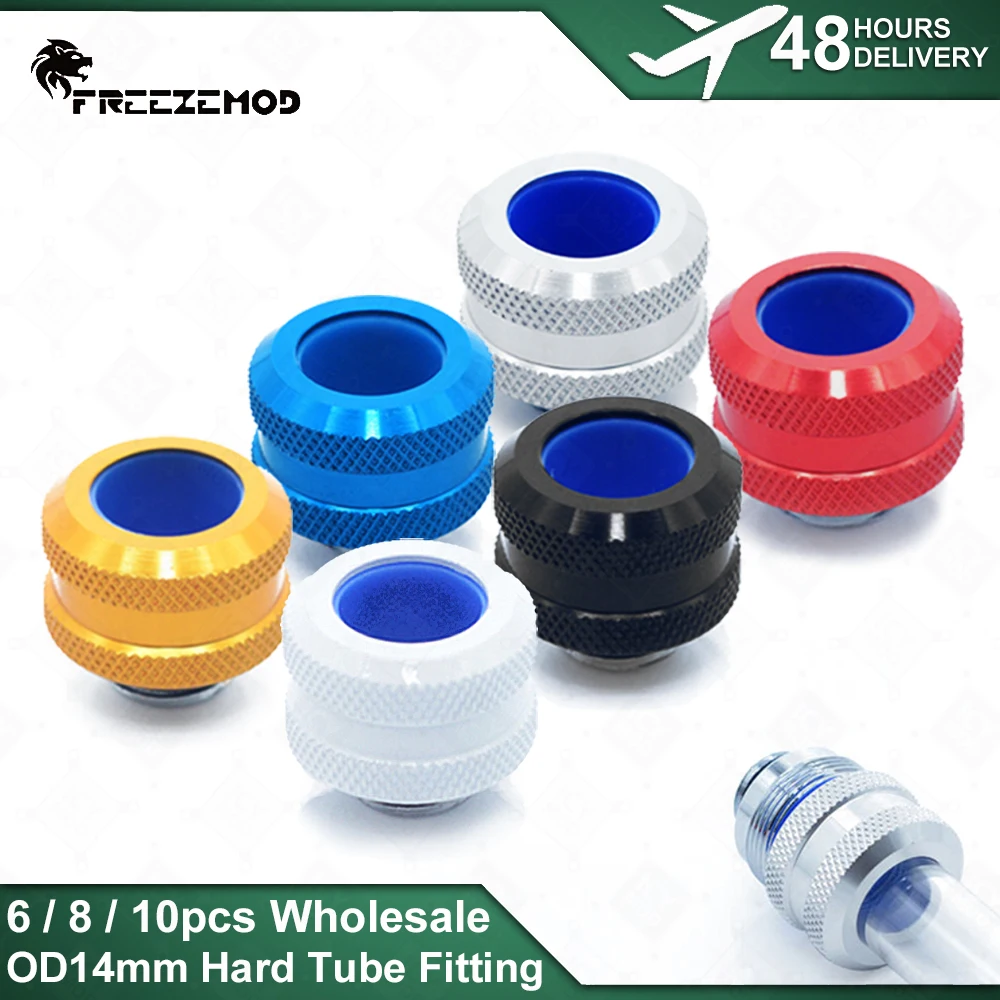 

Hard Tube Fitting with Allen Key Hole Multi Color G1/4" Thread for OD 14mm PETG Pipe Connection MOD PC Water FREEZEMOD YGKN-C14