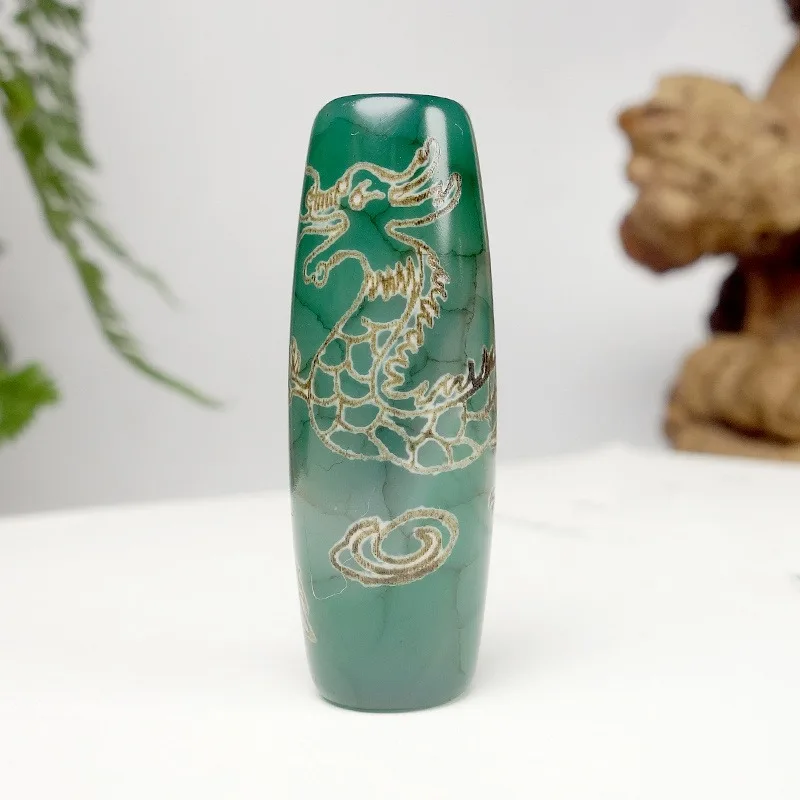 

Натуральный агат, тотем дракона, бусины Дзи, бусины-ведра, бусины в этническом стиле, можно сделать ожерелья и браслеты, модные украшения