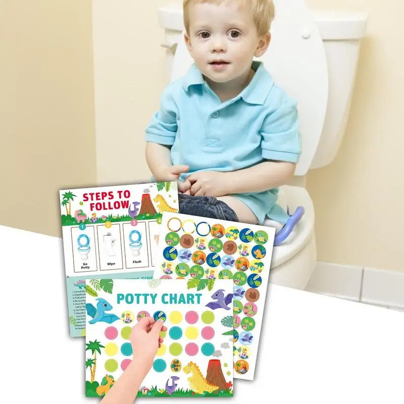 Potty Training Chart Fun Sticker Chart For Girls Kids Reward Chart Potty Prizes Toilet Games Potty Training Reward For Girls