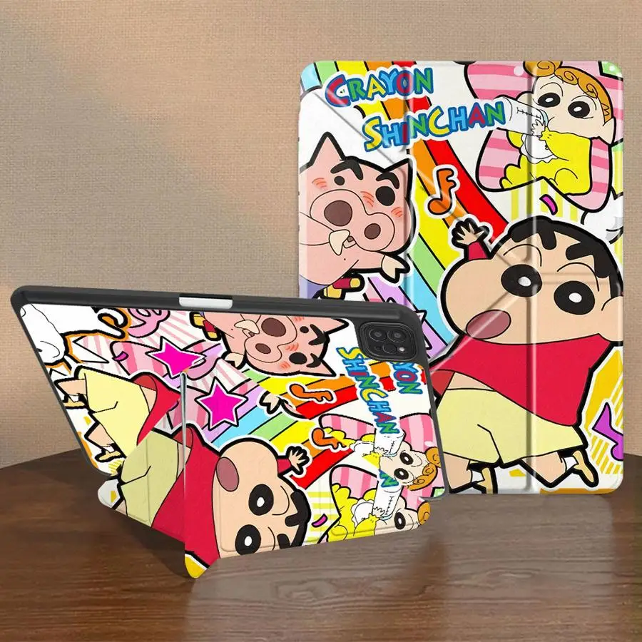 

Crayon Shin Chan Anime Tablet Case For iPad Mini 6 7 Pro 11th 10th 9th 8th 7th 12.9inch Pro 2025 Air 4 5 M3 M2 1 2 M4 11inch