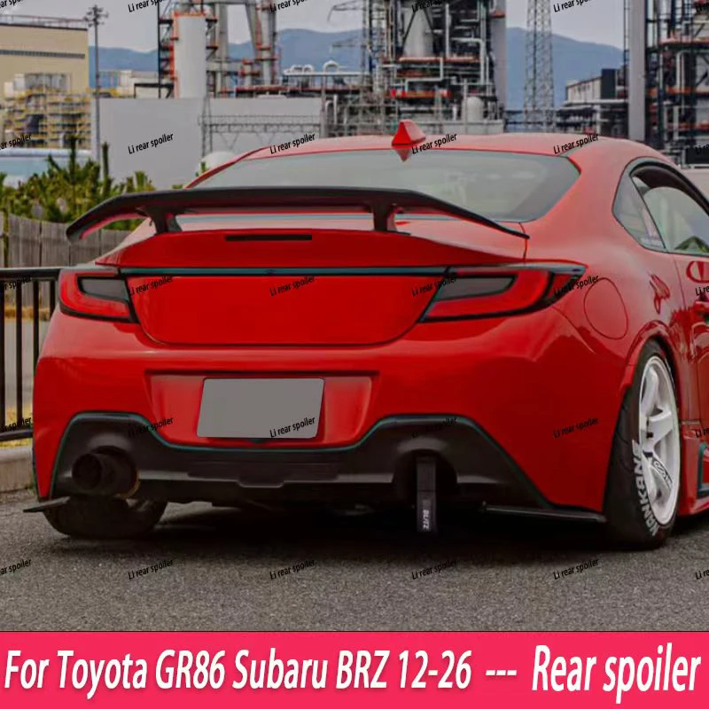 

For TOYOTA ZA86 GT GR86 For Subaru BRZ Coupe 2012 - 2026 Gloss Black Color Rear Trunk Lip Spoiler Wing Body Kit Accessories
