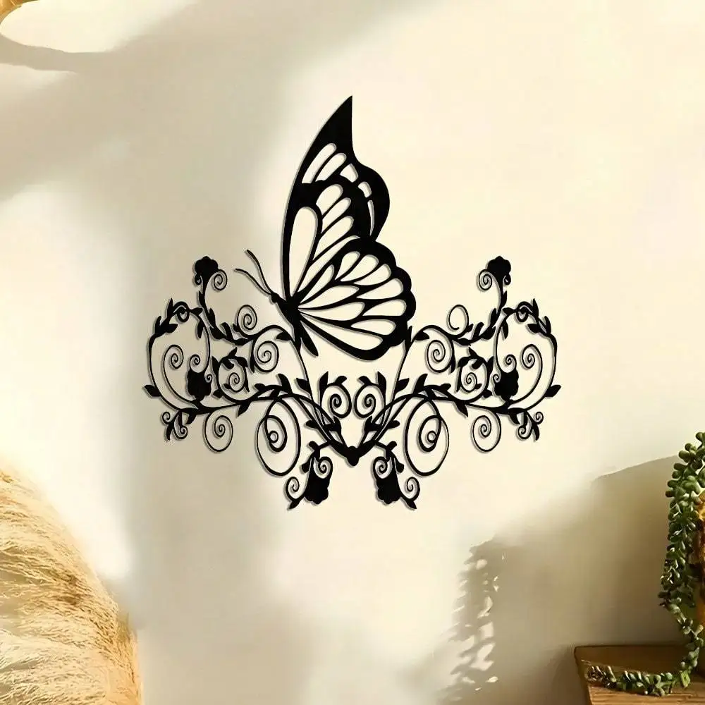 1 Stück abstrakte Wandskulptur mit Metalllinie | Zeitgenössischer Stil, Halloween- und Weihnachtsgeschenk, Wohnzimmer-/Schlafzimmer-/Bürodekoration
