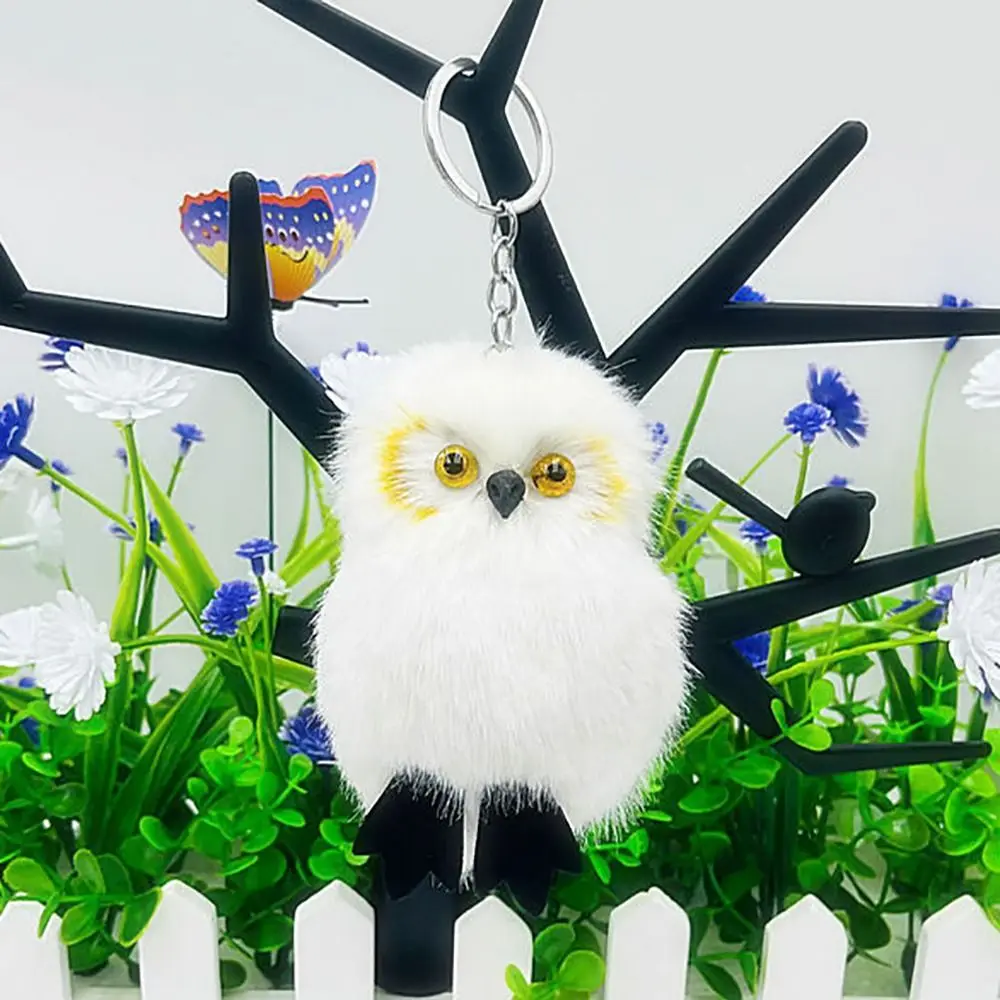 

Cute Owl Keychain Cartoon High imitation Milan marten Backpack Pendant Alloy Backpack Decoration