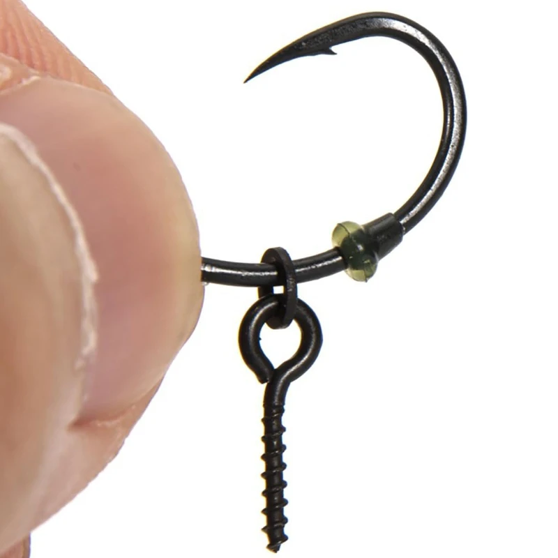 Tornillos cebo carpa con anilla giratoria para Ronnie Rig y Chod - imagen 4