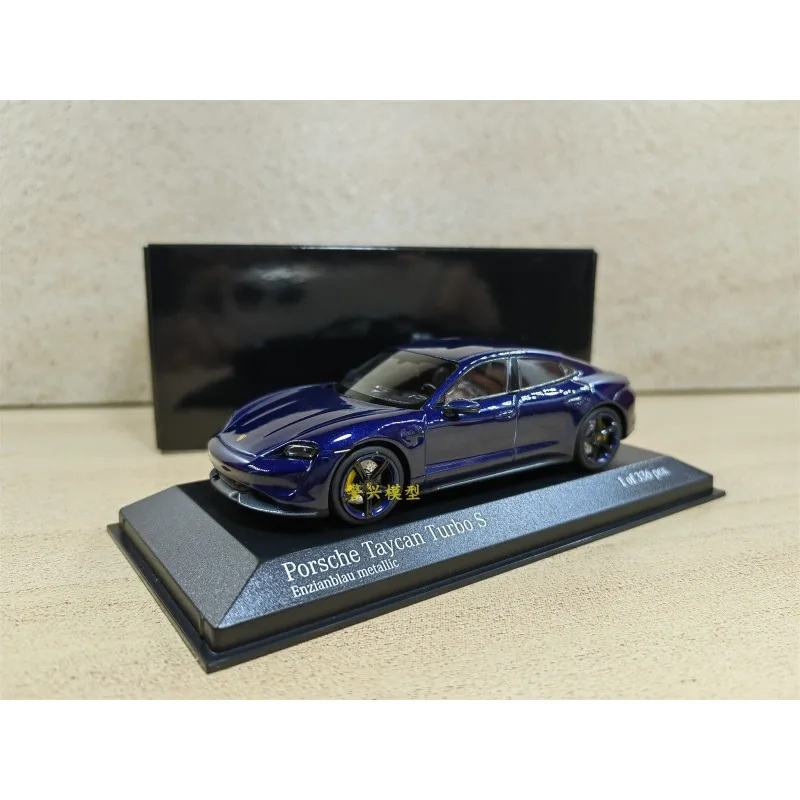 1:43 Porsche taycan sports car alloy simulation model, children's collection of decorative toys, holiday gifts for children.