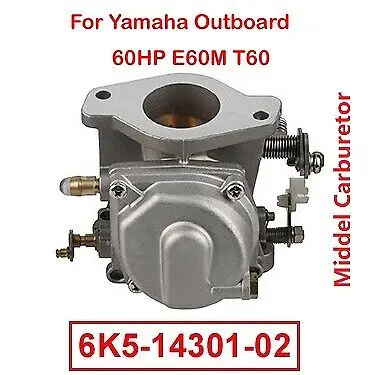 

Boat Middle Carburetor Yamaha 60HP E60M Outboard Engine Parsun T60 6K5-14301-02