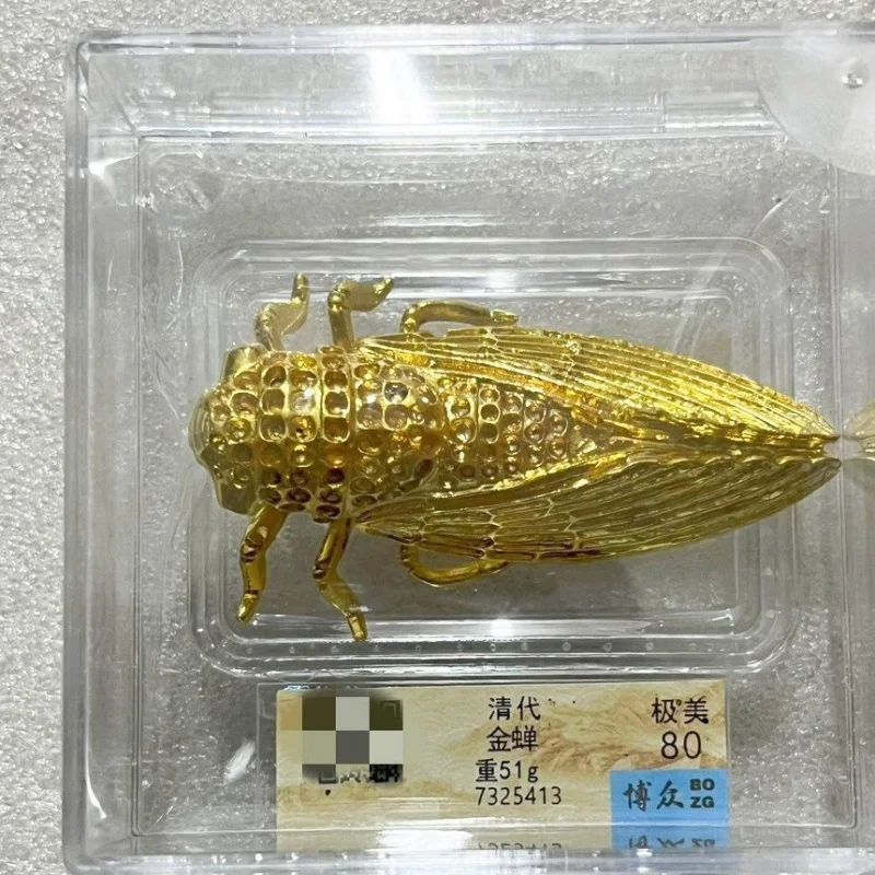 

Коробка Rating Golden Cicada Ornament Success Beyond Expectations Позолоченный Коллекционный