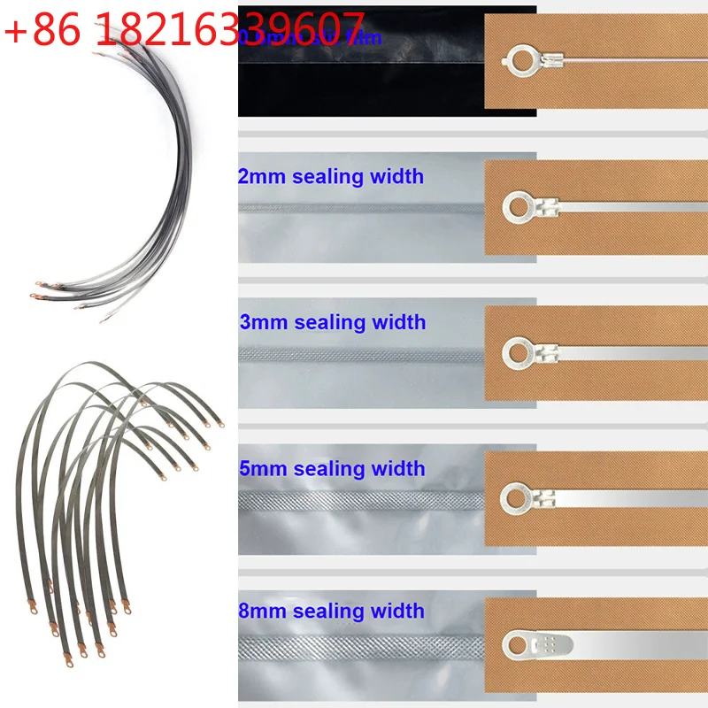 Multi 10PCS Sealer Replacement Element Grip And Teflon Tapes Impulse Sealer Repair Kits For Model PFS FS Electric Heating Wire
