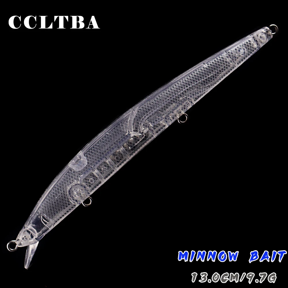 cltba-10-pcs-lote-minnow-iscas-em-branco-13cm-97g-fundicao-longa-flutuante-iscas-de-pesca-sem-pintura-isca-oscilacao-diy-baixo-enfrentar