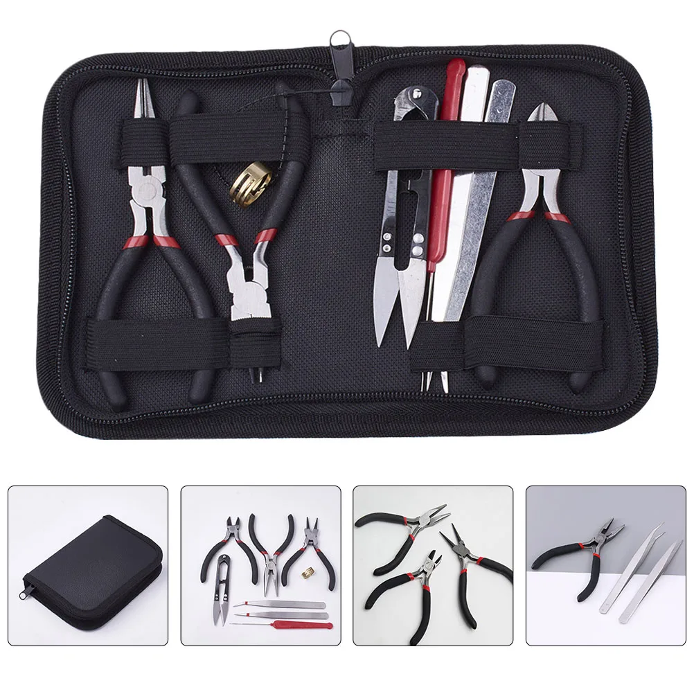 

1 set Jewelry Pliers Set Professional Kits Tools Supplies Durable Premium Material Sturdy Long Use Practical Creative Making