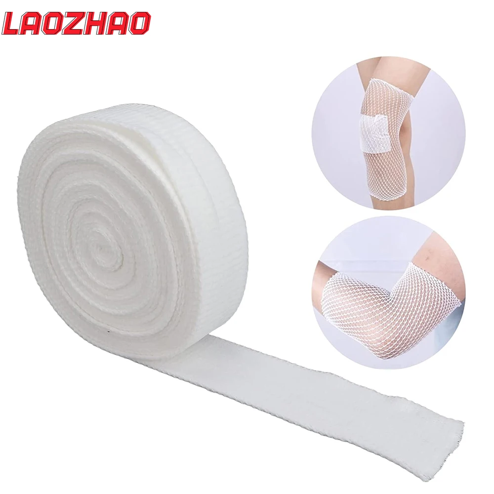 1 Rolle elastischer Mesh-Schlauchverband – atmungsaktiver, dehnbarer Wundverband und Fixierungshalter für Arme, Beine, Finger, Zehen (2 m).