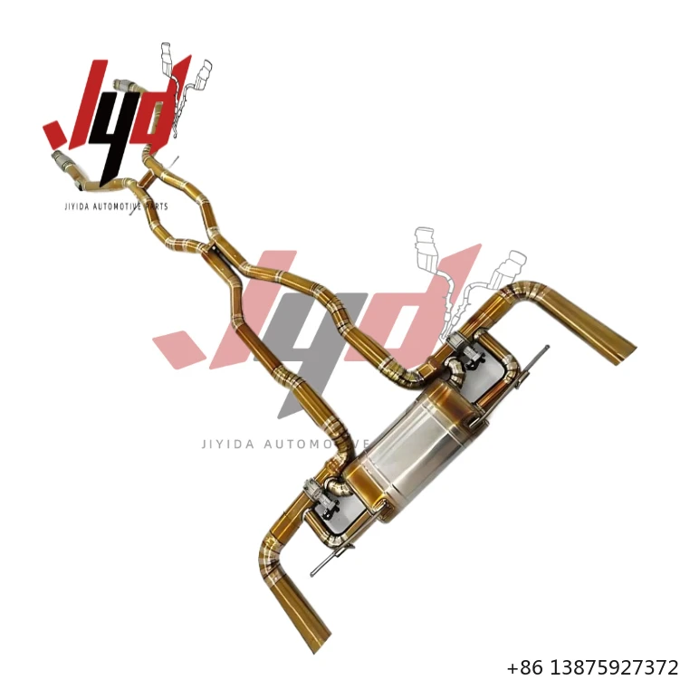 

Тюнингованные титановые выхлопные трубы Catback для Mercedes-GLE63 W167 4.0T 2015-2022 с системой Valvetronic и глушителем