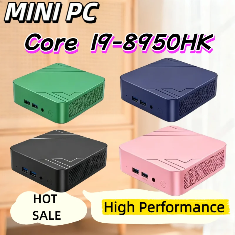 2026 Mini PC Intel Core I9-8950HK, 16GB RAM 1TB 2TB SSD Compact Desktop For Daily Study, Office & Smooth Light Gaming