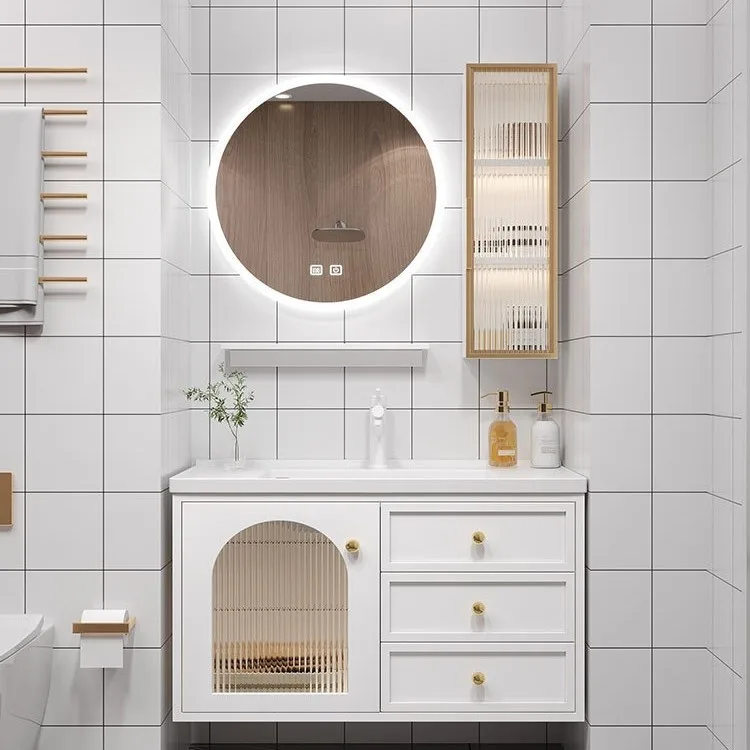 Bathroom Cabinet Mirror Cabinet Combination Toilet Integrated Ceramic Wash Table Washbasin
