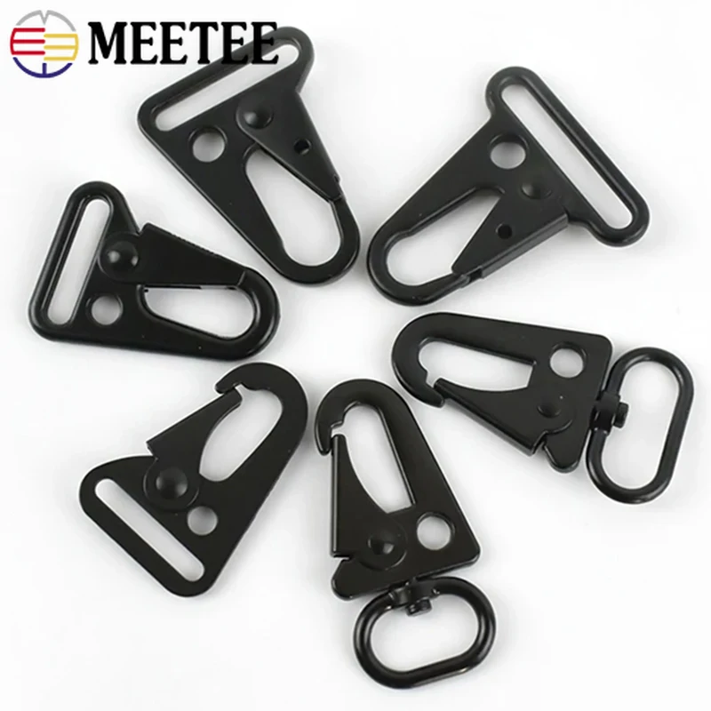 4/10 pz Meetee 20/25/32/38mm metallo aragosta grilletto Clip gancio fibbia fettuccia cinghia per bagagli collegare chiusura collare per cani borsa