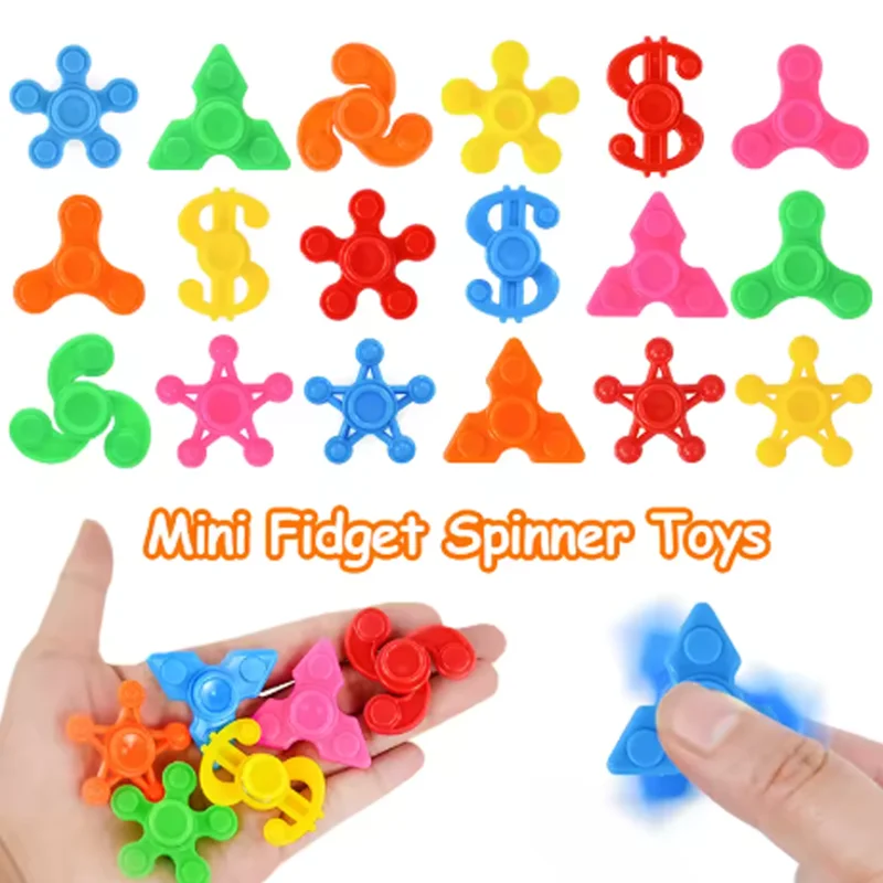 Mini Fingertip Spinner Toys Bulk Sensory Stress Relief Gadgets Party Favors Goodie Bag Fillers for Easter Egg image 4