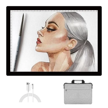 Elice battery style support charging led light pad LED drawing tablet digital graphic pad copy board electronic art graphi