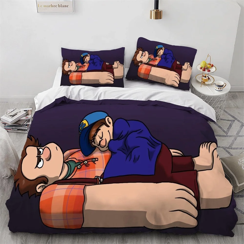 Disney Wreck-It Ralph Bedding Set 3D Printing Duvet Cover Anime Bedding Sets With pillowcase Children's Bedding Sets