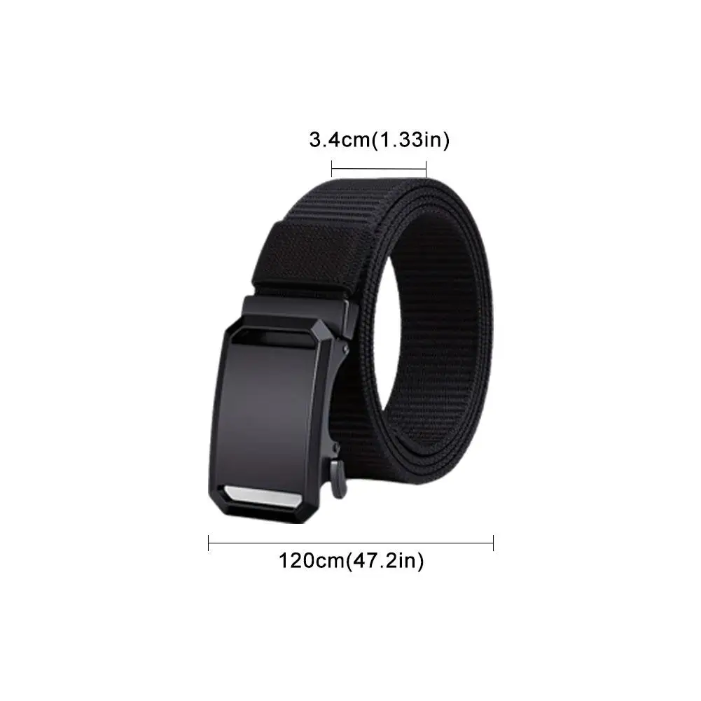 Nylon Automatische Gesp Riem Heren Casual Outdoor Riem Tandeloze Automatische Gesp Jeugdige Militaire Training Werkkleding Hoge Kwaliteit