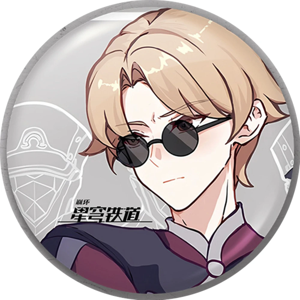 

58 мм игра Honkai:Star Rail Lyndon Scott косплей костюм значок булавка SPTE жестяная брошь ﻿ Опора Xmas Gilf