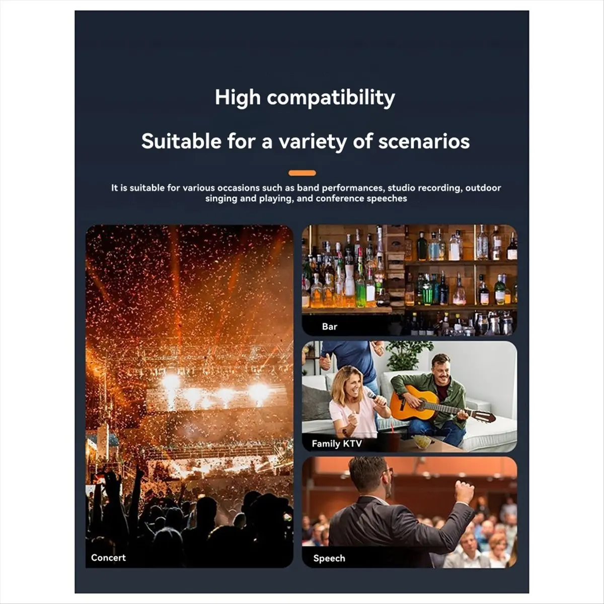 

A23G Universal 2.4GHz Dynamic Condenser Wired Microphone to Wireless Converter Microphone XLR Transmitter Receiver Mic Parts