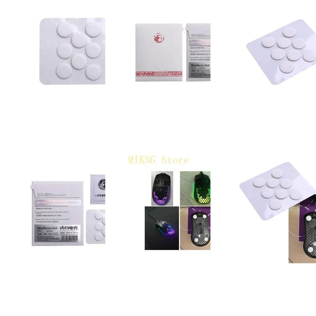 1 pack souris Pédales pour Aerox 3 Souris sans fil Pieds remplacement glisse Mouse Feet Sticker Best Sale