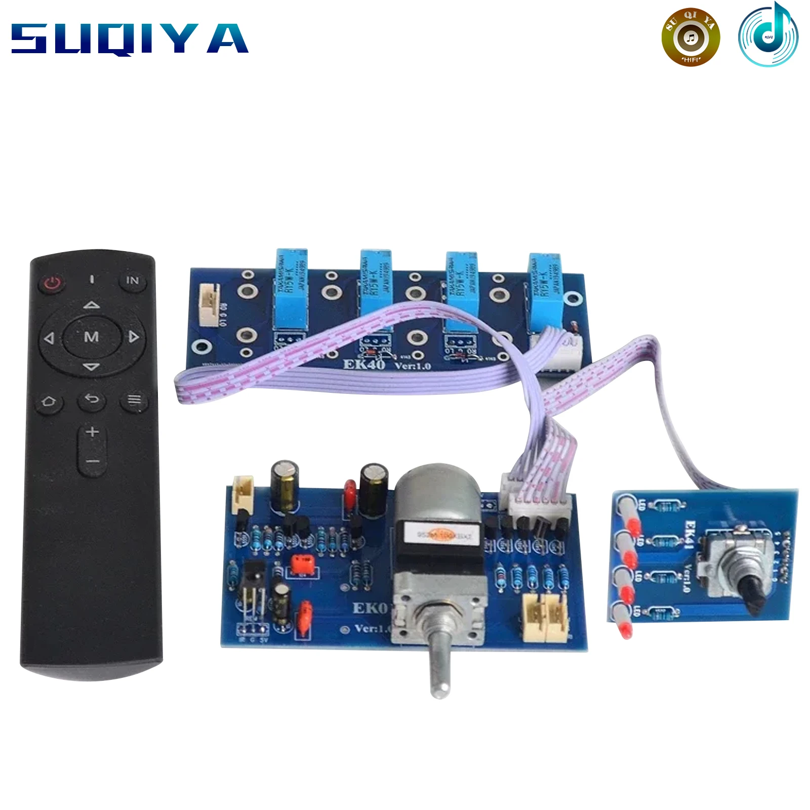 Remote Control Volume Infrared Motor Potentiometer Encoder Volume Control Four-way Selection + Mute HIFI Amplifier Board