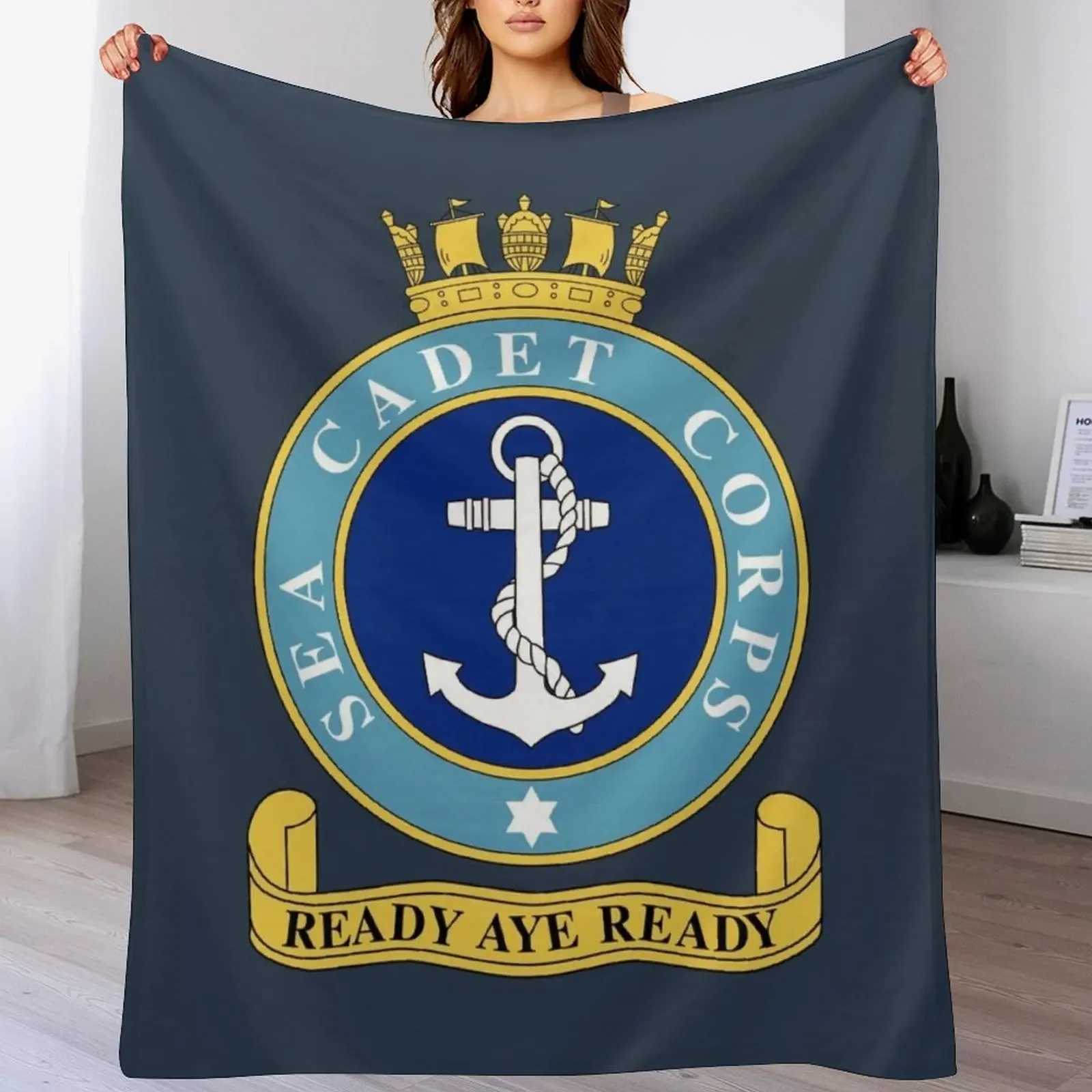 Sea Cadets (United Kingdom) Throw Blanket Luxurious Soft Fuzzy Blanket for Sofa Bed