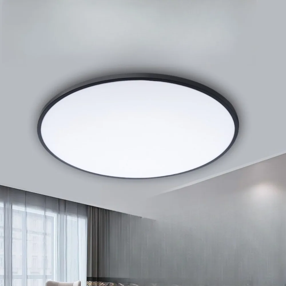 Ultra‑Thin Round LED Ceiling Light Moisture‑Proof Dustproof Waterproof Flush Mount Lamp for Kitchen Bathroom Balcony Lighting