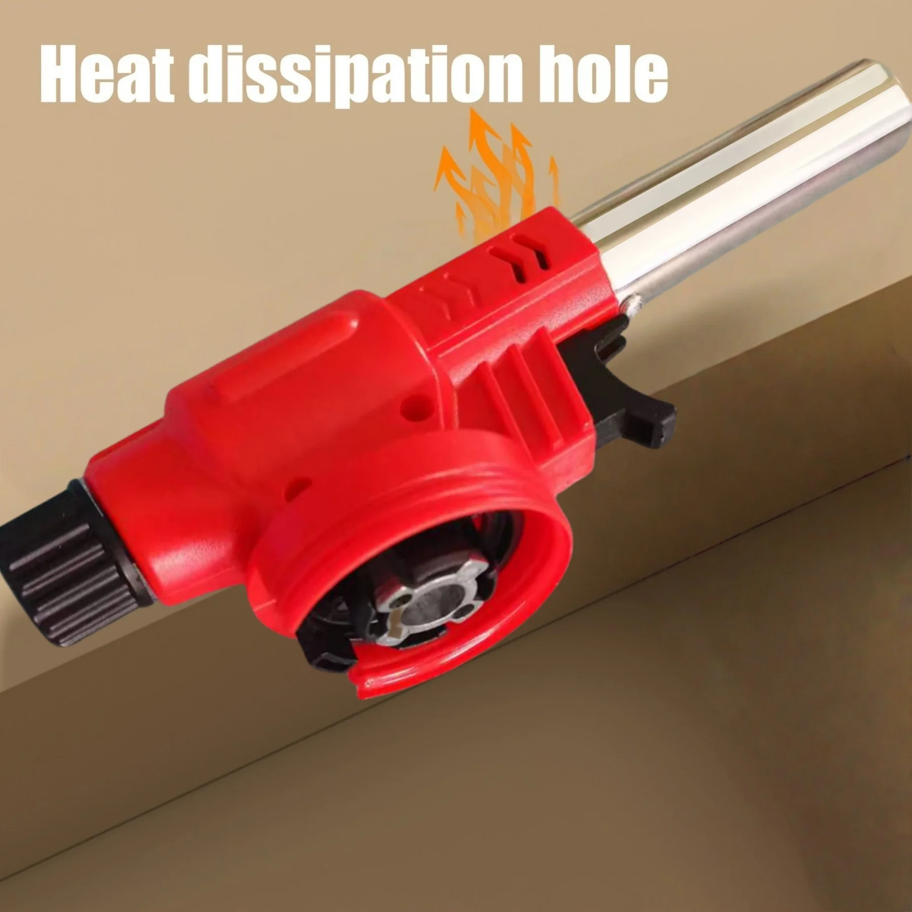 Adjustable Flame Butane Torch with Ergonomic Handle ABS Material for Low-Temperature Cooking Caramel Pudding Baking Welding
