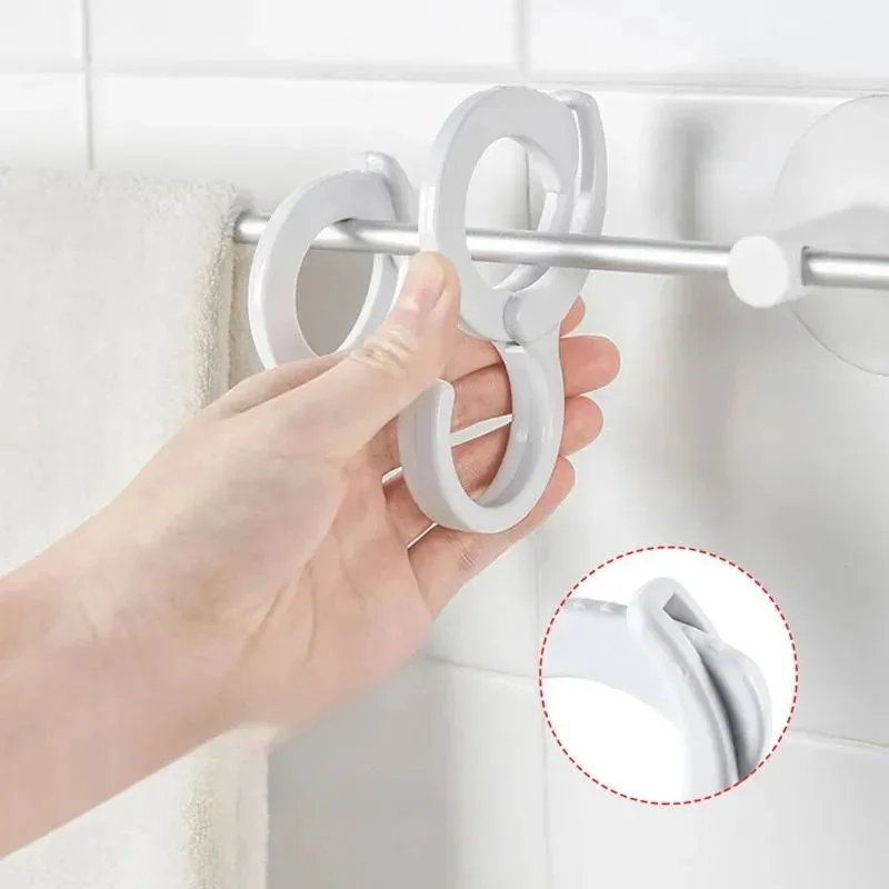 10PCS S Hook Card Hooks for Home Punch Light Closet Kitchen Organizer Bathroom Storage Durable Space Saving Multi-Purpose Hooks view 3