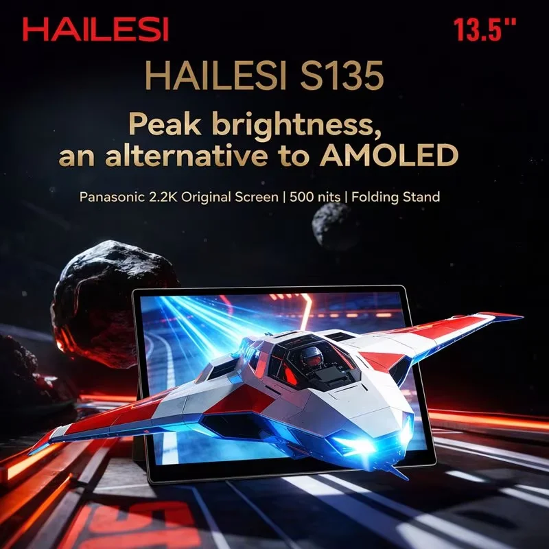 HAILESI Portable Monitor S135 13.5inch 2.2K 2256*1504P 100%sRGB 500 Nits Original Screen for Laptop Mac Phone Switch PS4/5 XBOX