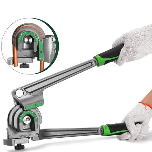 Imagen 1 del producto Doblador de tubos 3 en 1, 180 grados, 1/4, 3/8, 1/2 pulgadas, OD, cobre, aluminio, para HVAC, reparación de refrigeración