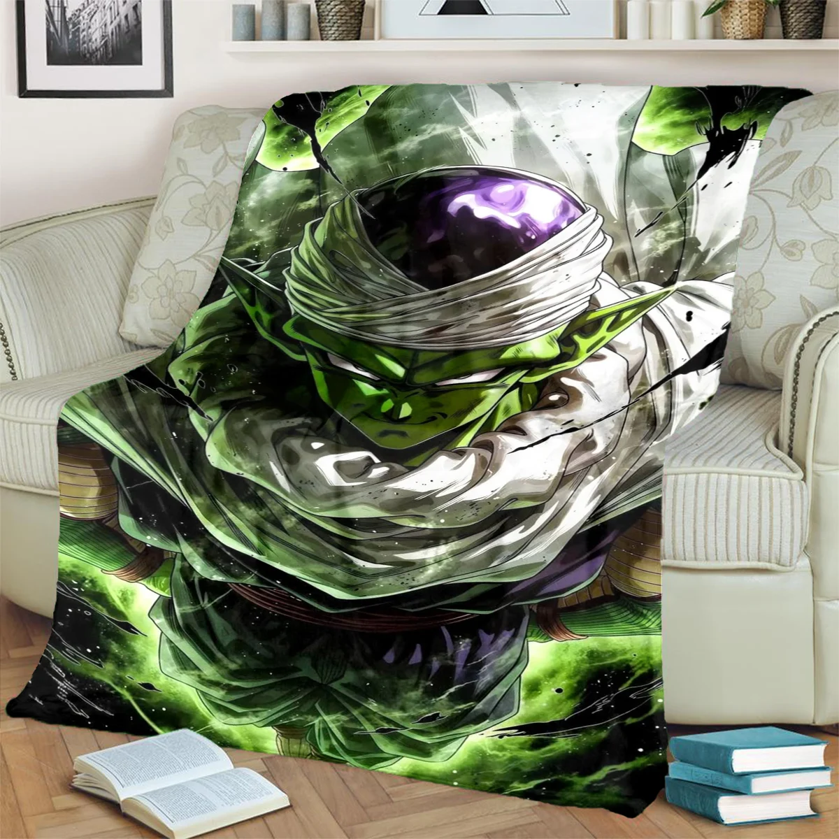 Soft Dragon Ball! Warm Blanket Flannel Print for Bedrooms, Sofas, Beds, Chairs, Picnics, Travel