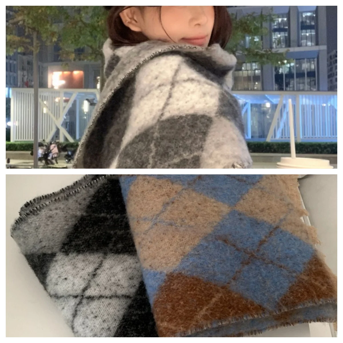 

New Autumn And Winter Women's Scarf Thick Skin-friendly Korean Style High-end Fashion Warm Neck Scarf